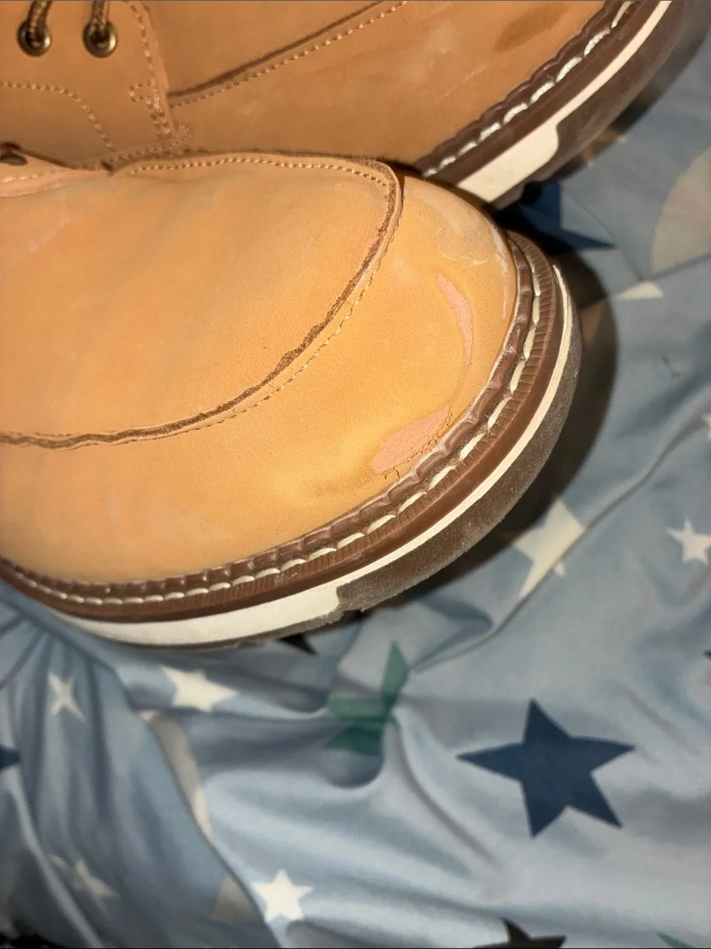 Club Room Men's Tan Lace-Up Work Boots